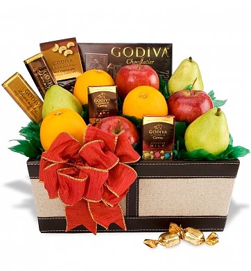 gourmet fruit gift basket
